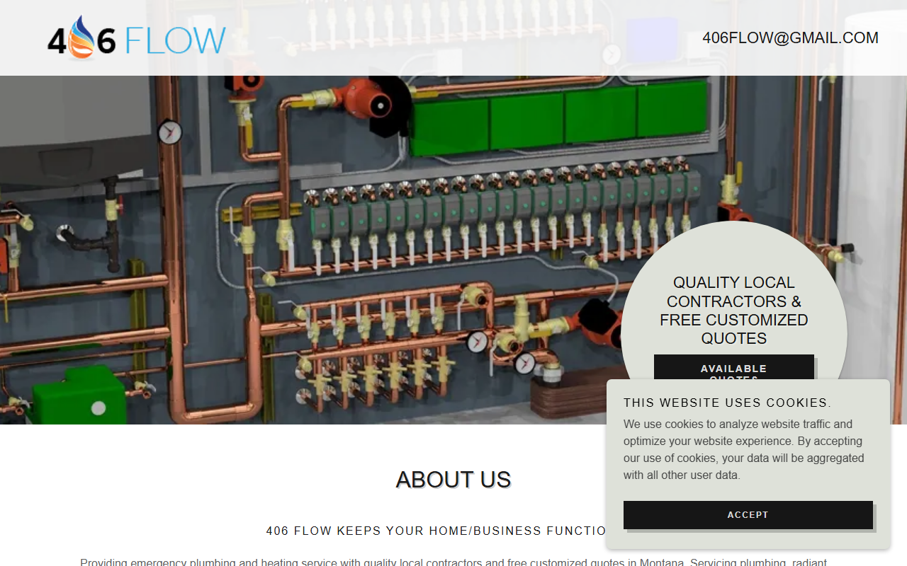 406heating.com screenshot