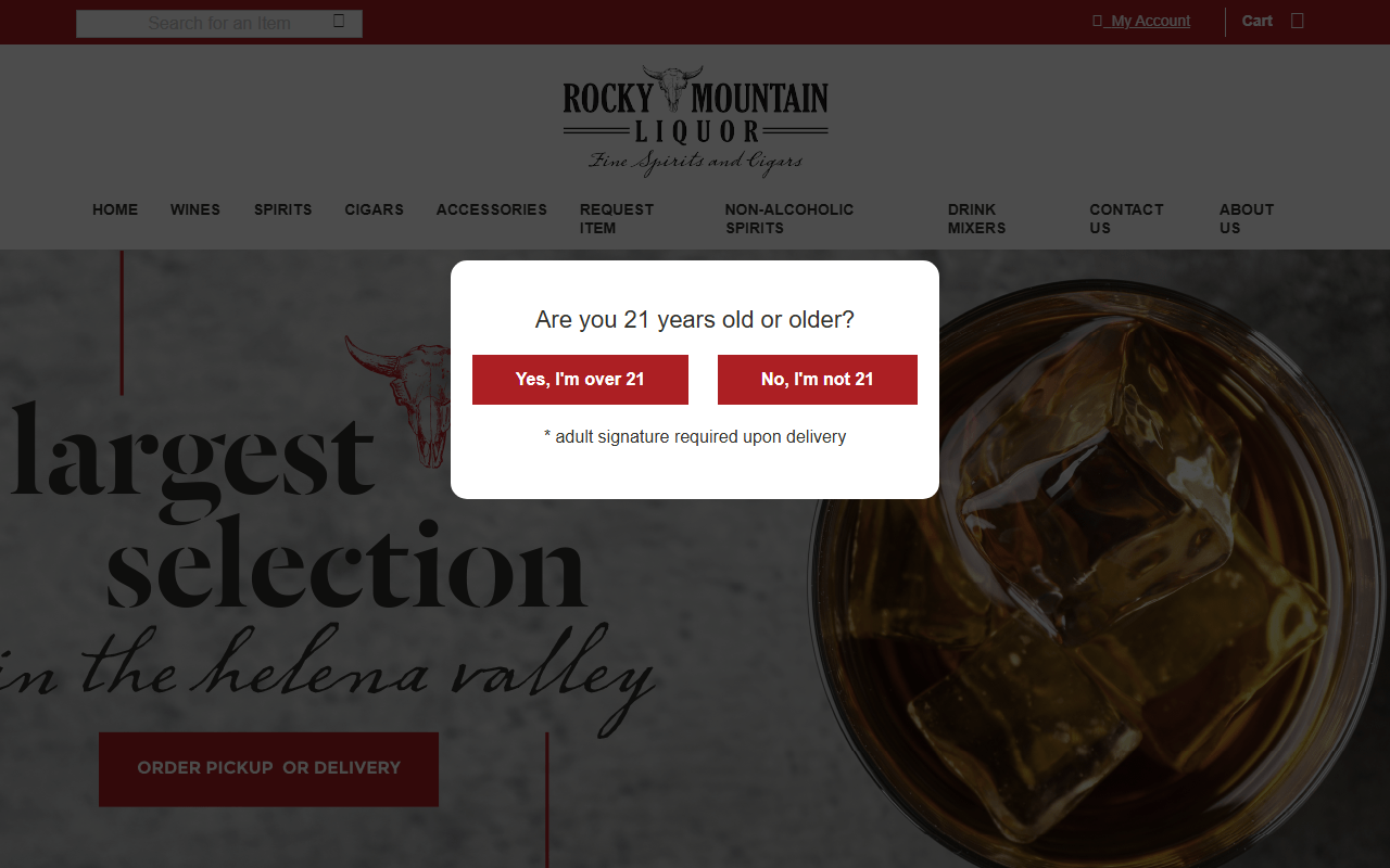 406liquorstore.com screenshot