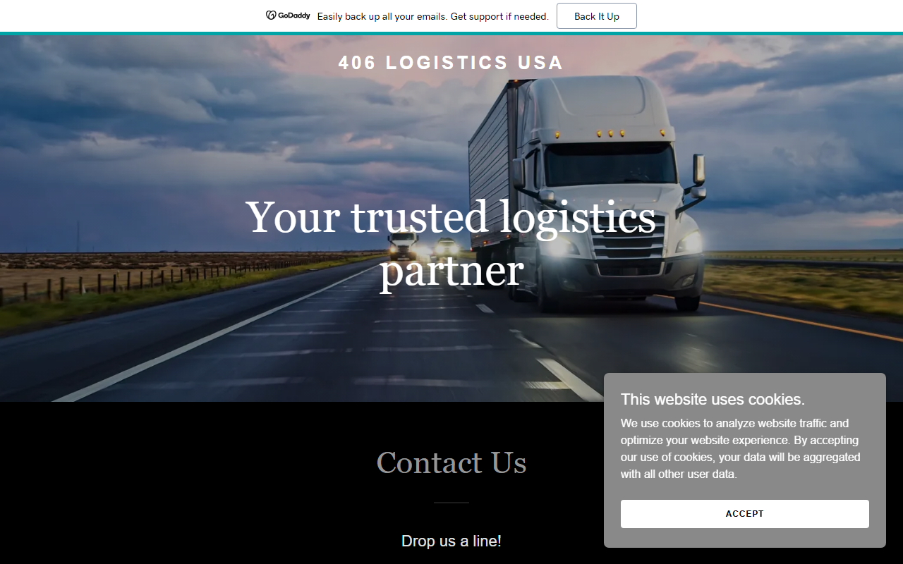 406logisticsusa.com screenshot