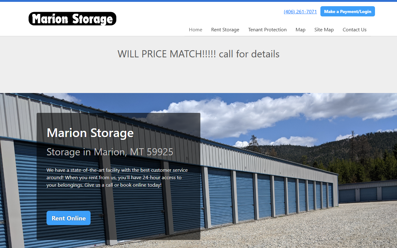 406marionstorage.com screenshot