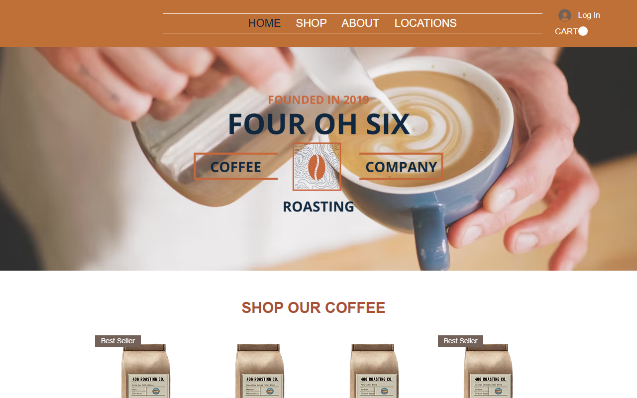 406roasters.com screenshot