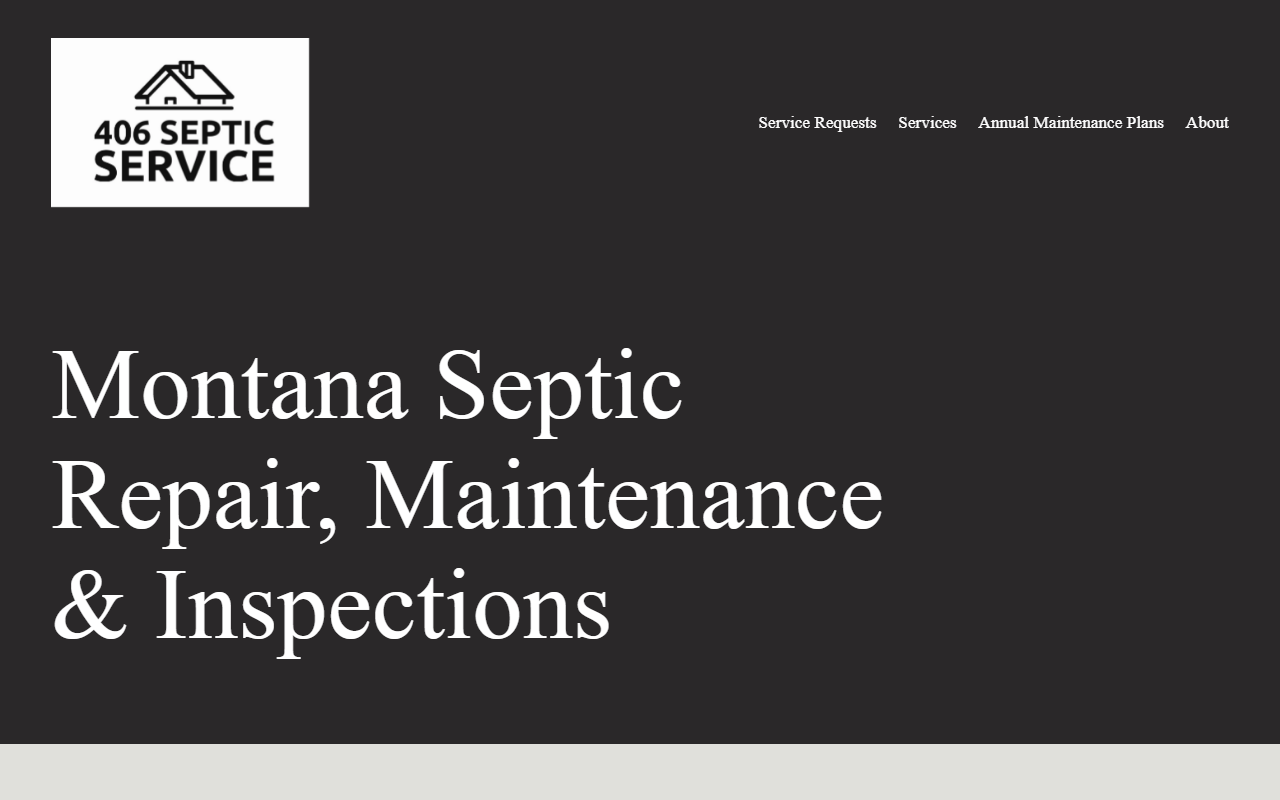 406septicservice.com screenshot