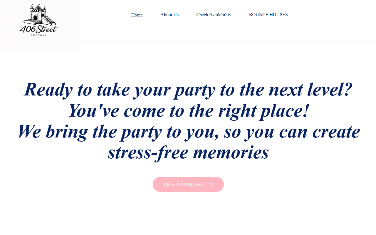 406streetrentals.com screenshot