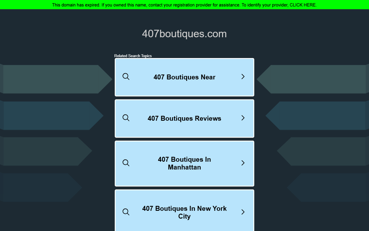 407boutiques.com screenshot