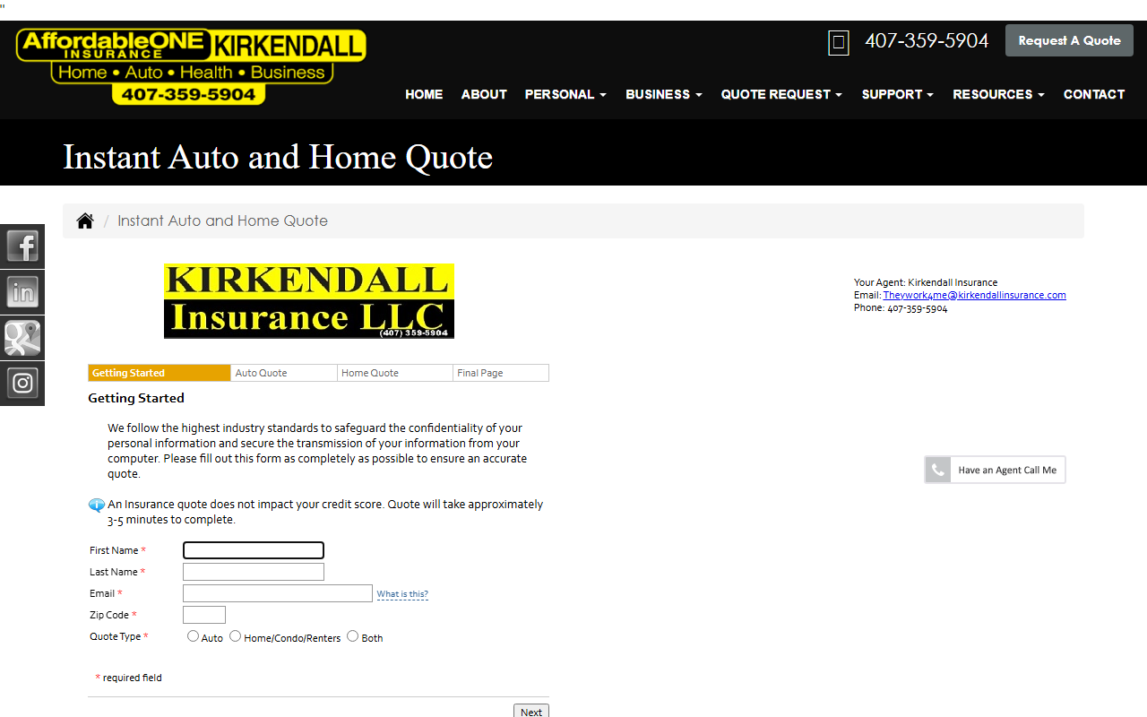 407carinsurance.com screenshot