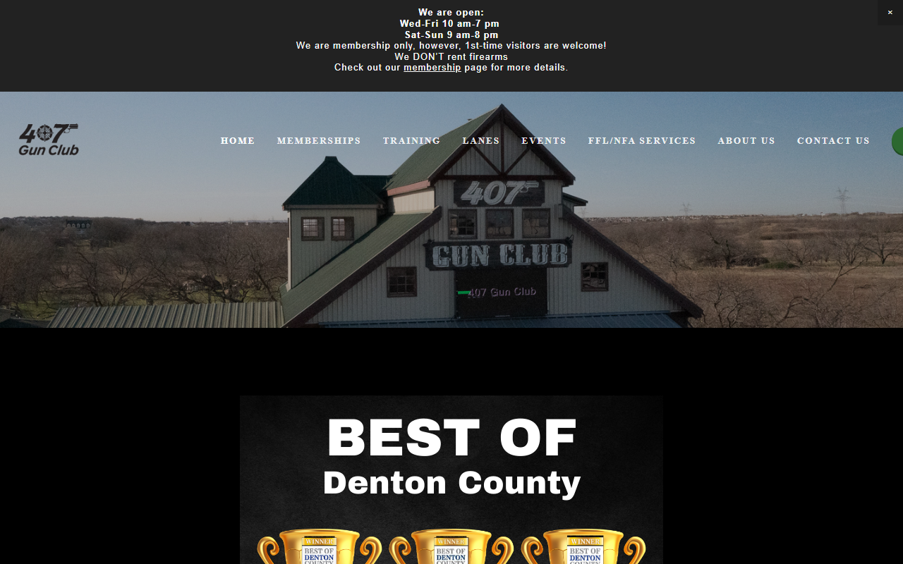 407gunclubllc.com screenshot