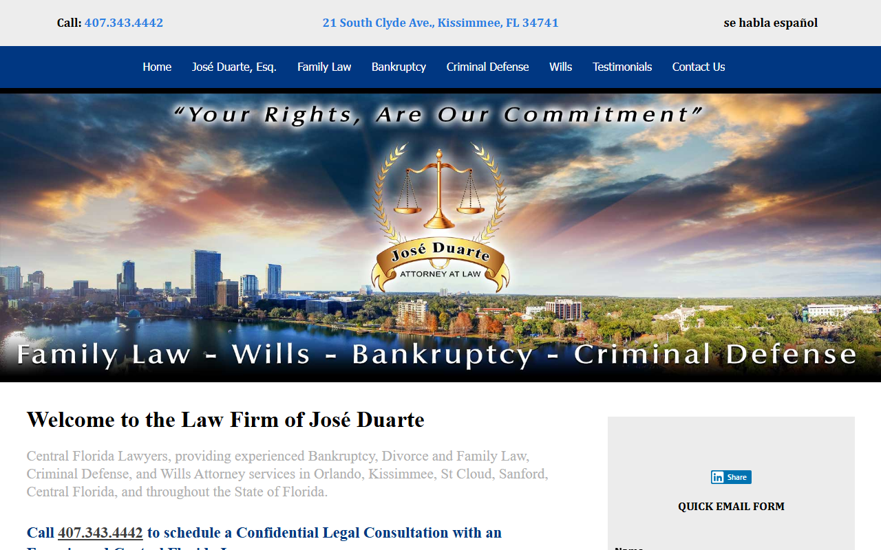 407lawfirm.com screenshot