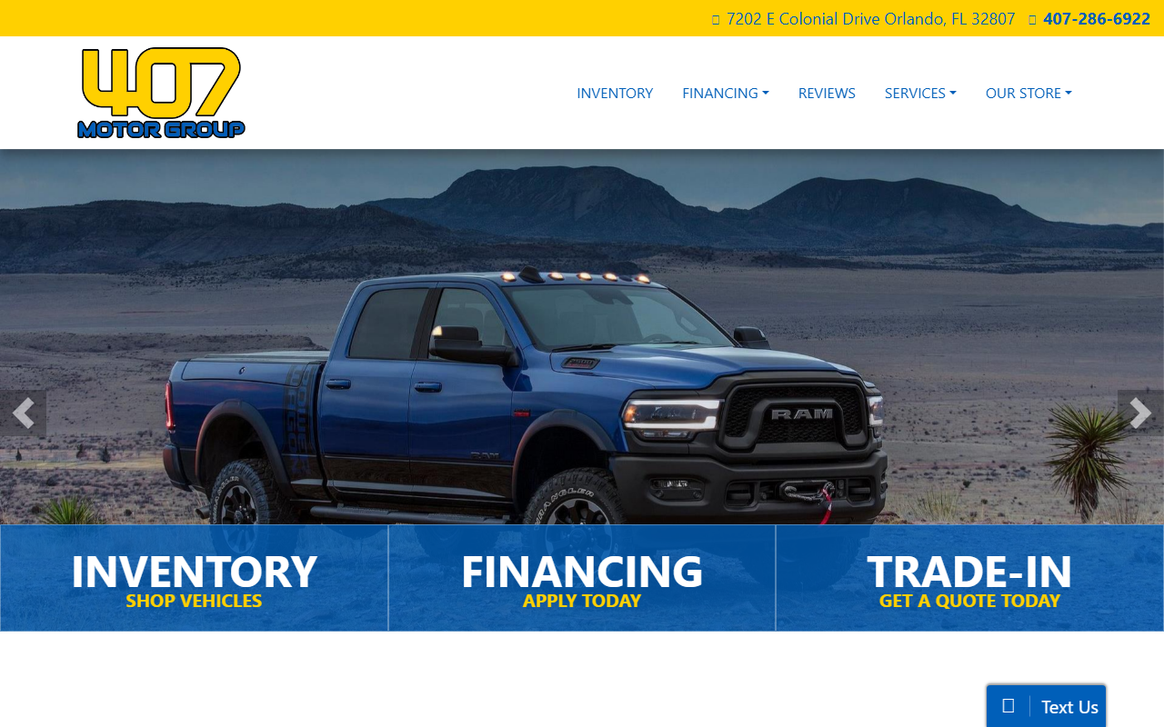 407motorgroup.com screenshot