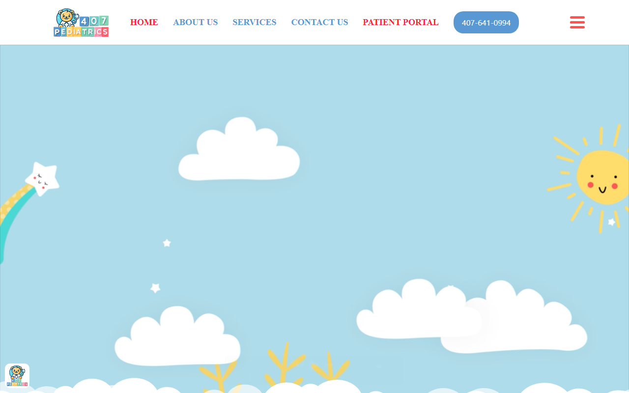 407pediatrics.com screenshot