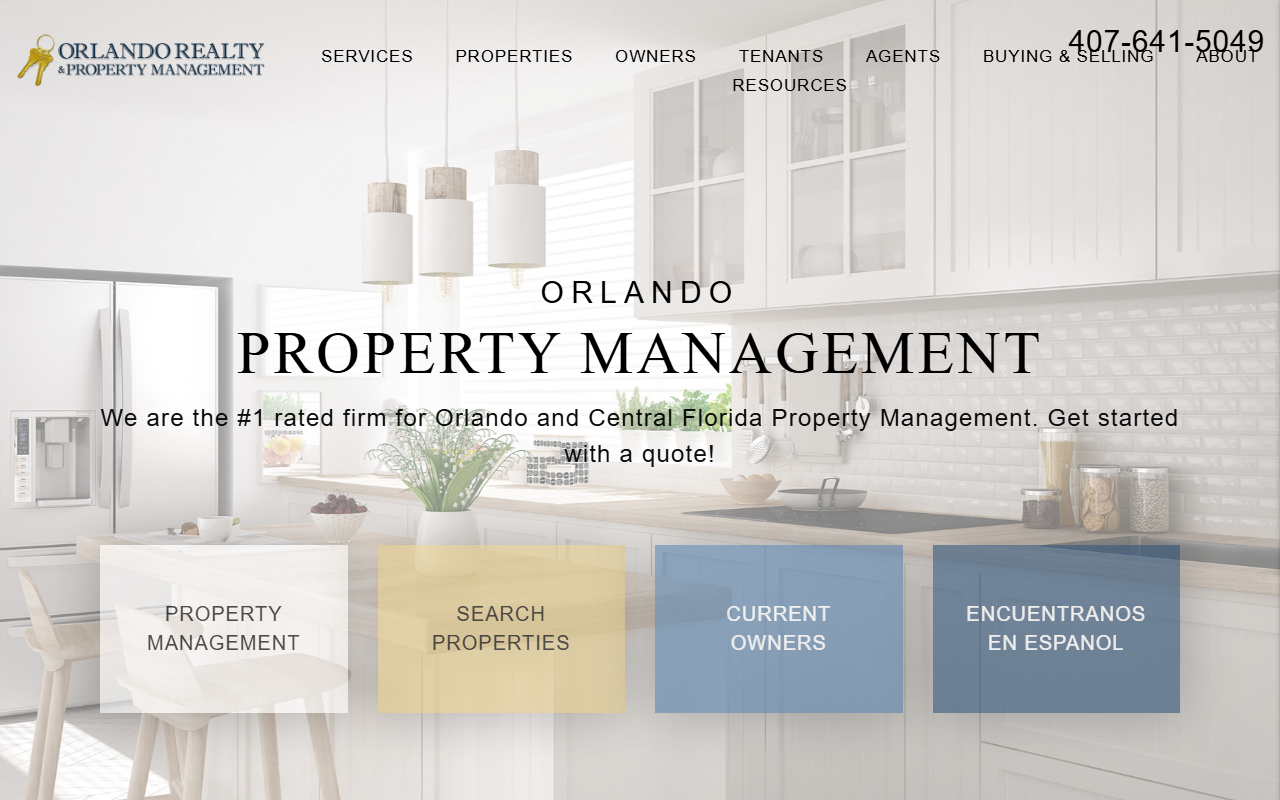 407rentals.com screenshot