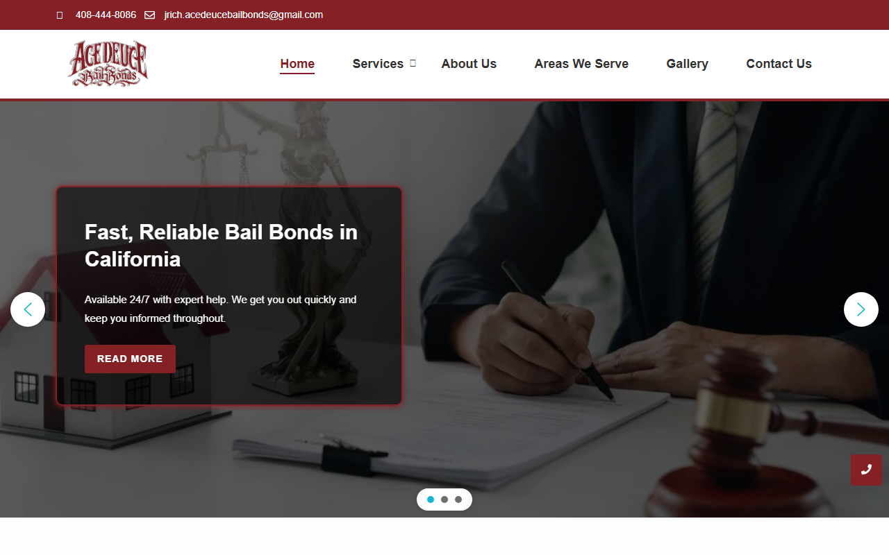 408bailbonds.com screenshot