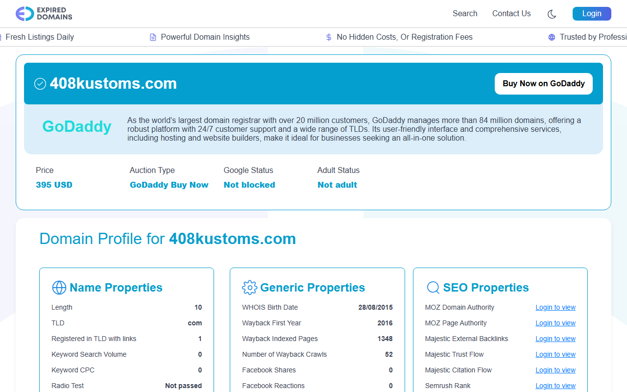 408kustoms.com screenshot