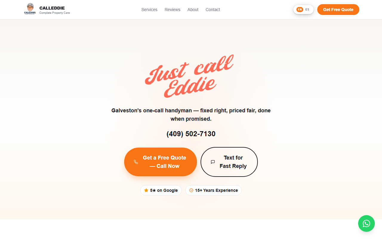 409calleddie.com screenshot