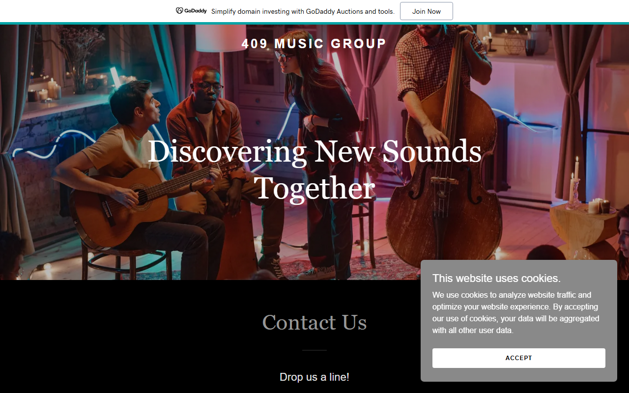 409musicgroup.com screenshot