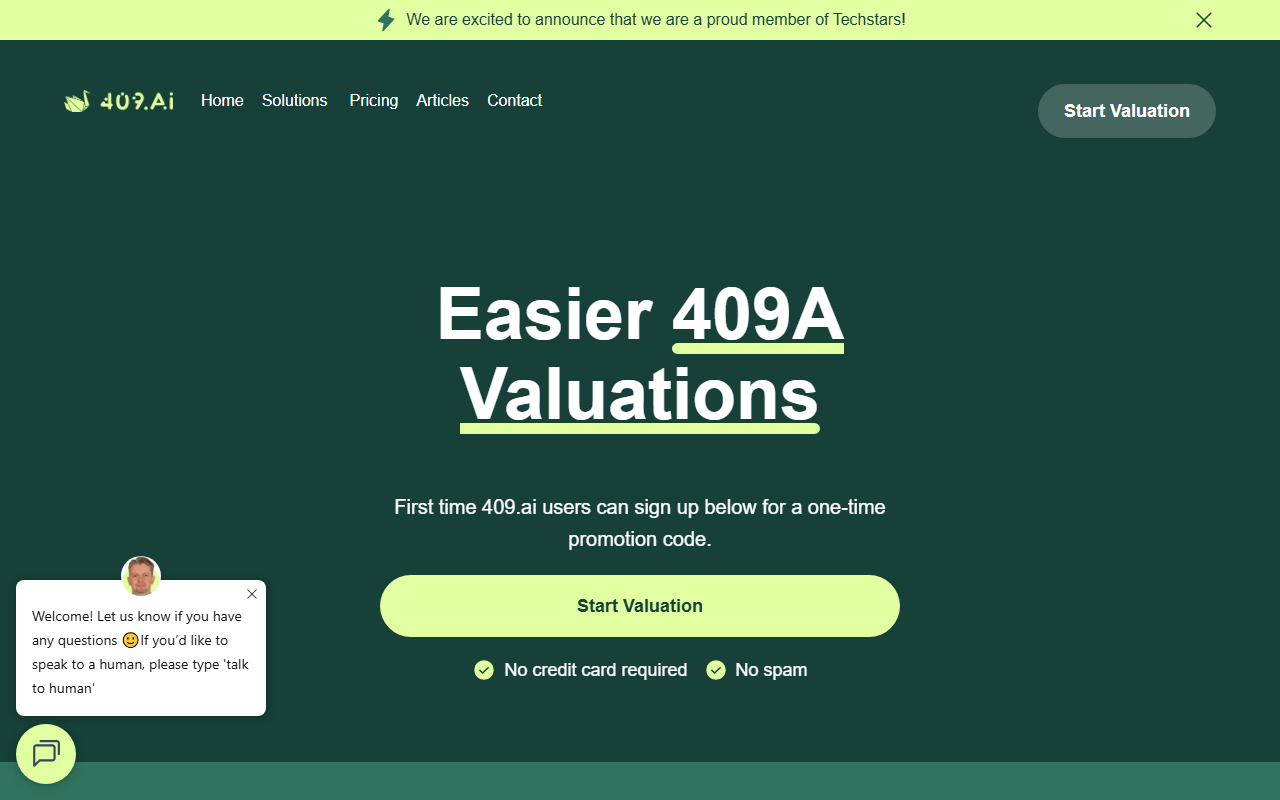 409valuations.com screenshot