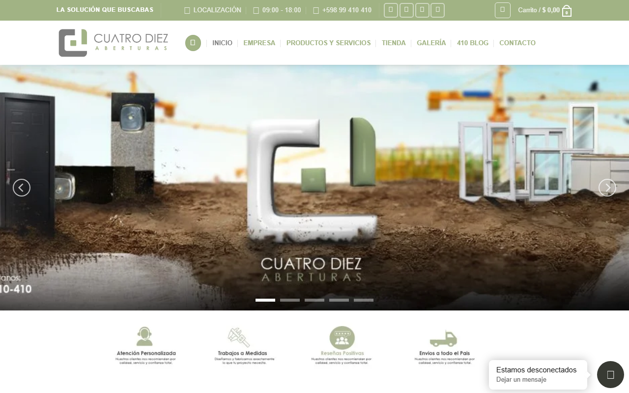 410aberturas.com screenshot