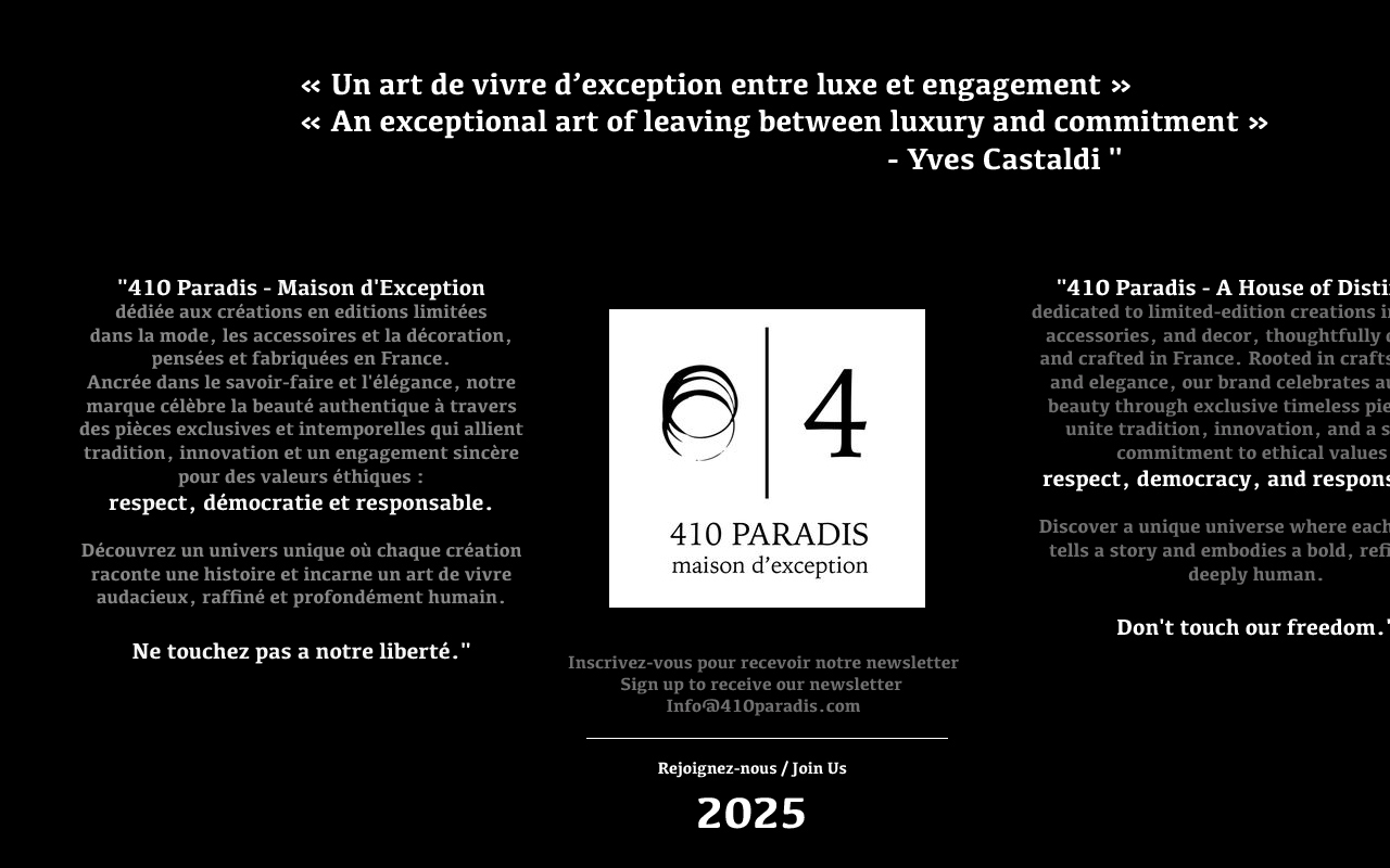 410paradis.com screenshot
