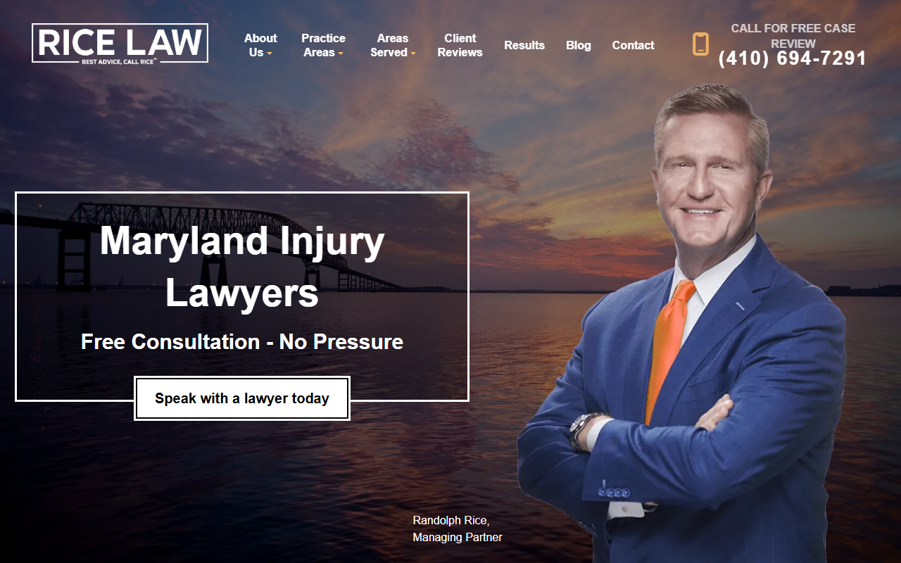 410ricelaw.com screenshot