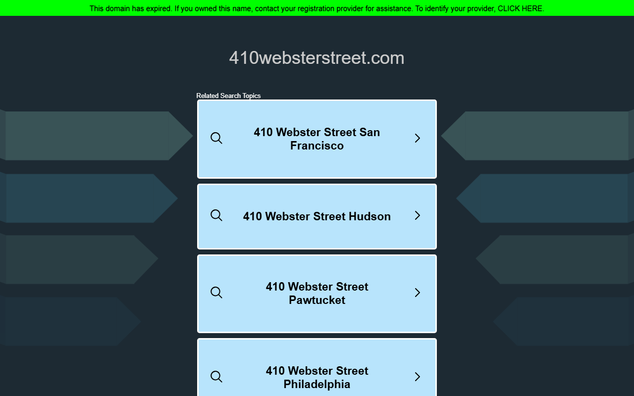 410websterstreet.com screenshot
