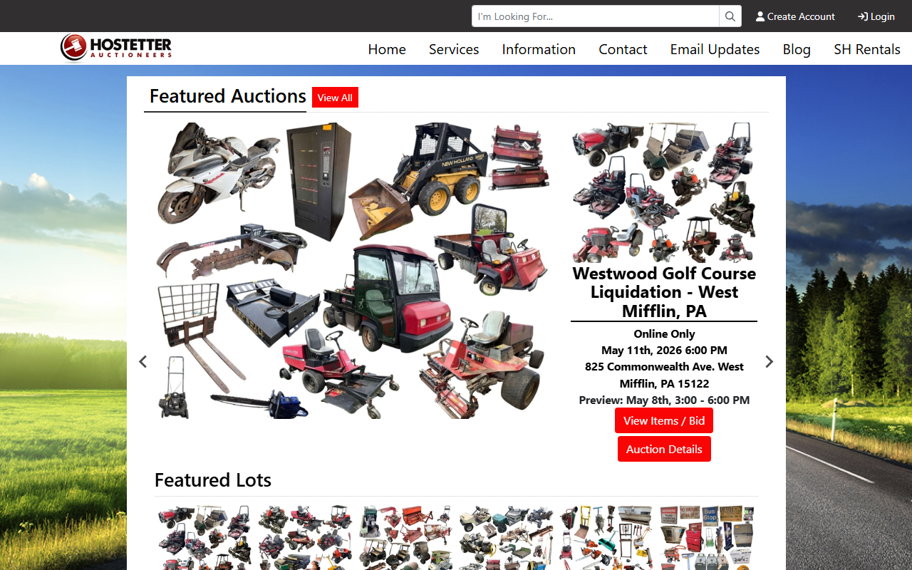 412auctions.com screenshot