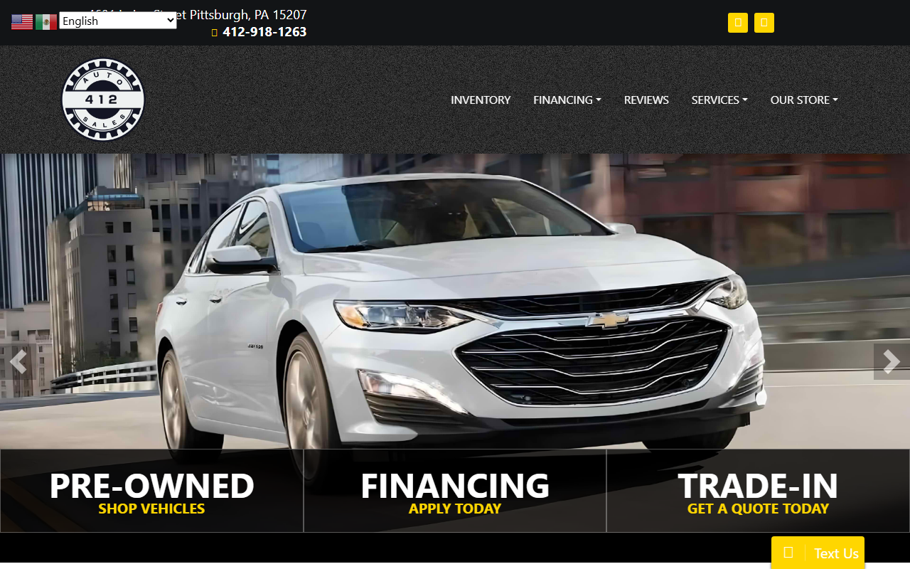 412autosale.com screenshot