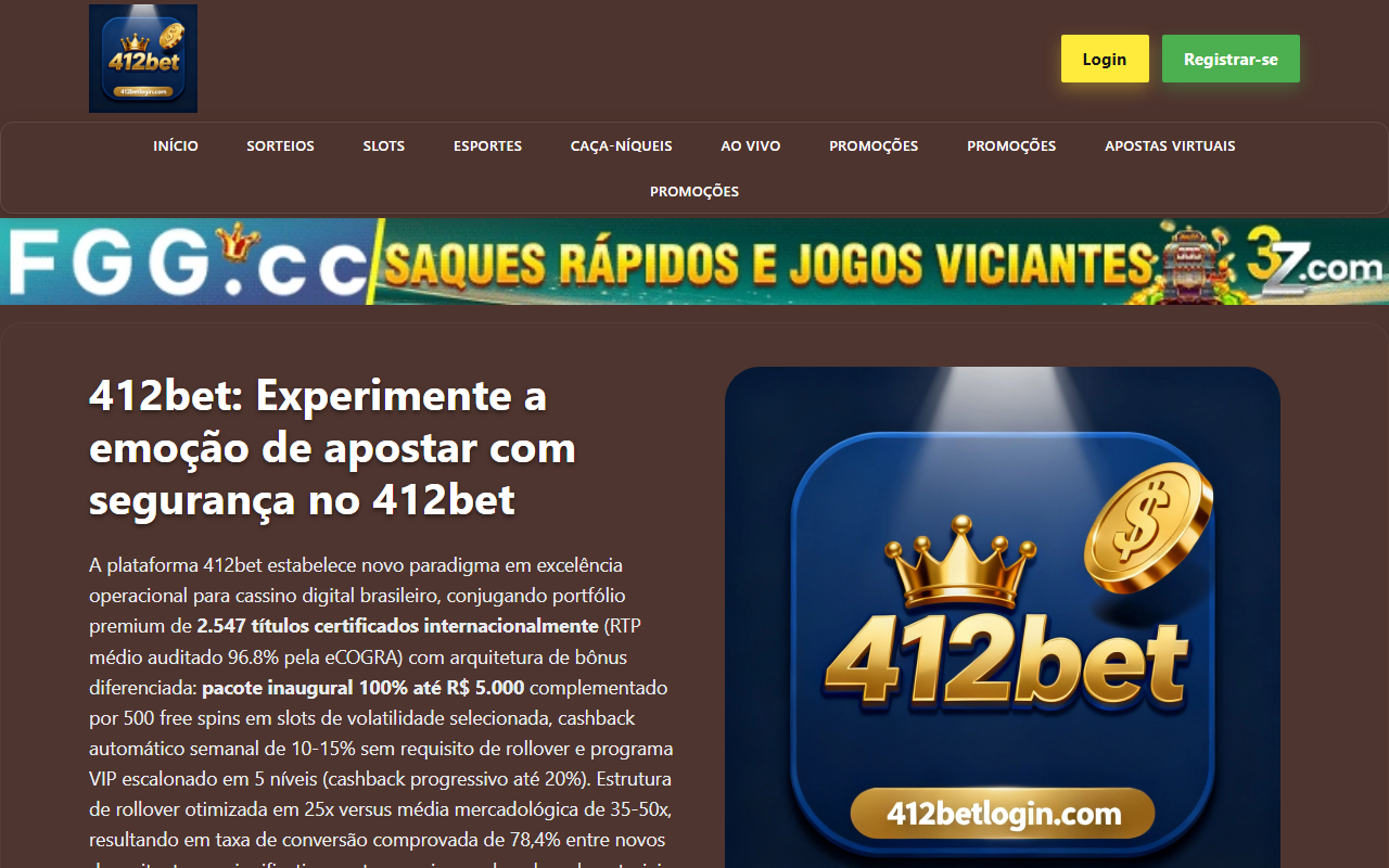 412betlogin.com screenshot