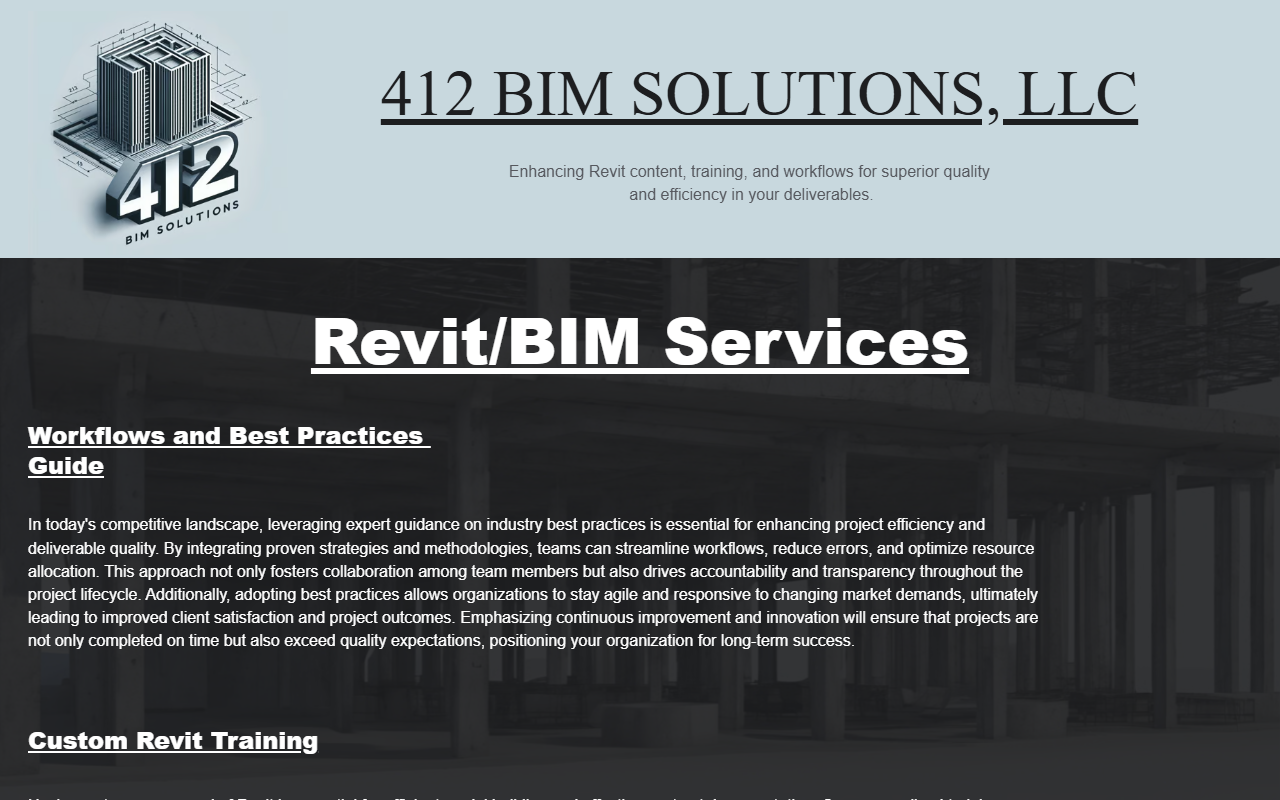 412bimsolutions.com screenshot