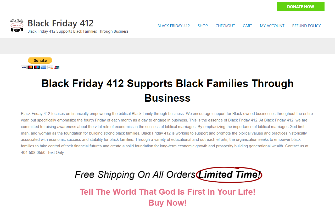 412blackfriday.com screenshot