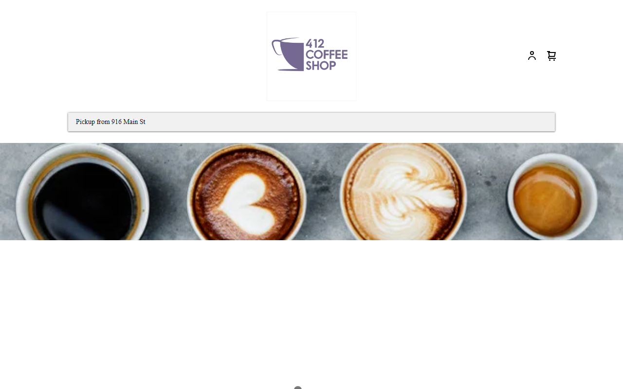 412coffeeshop.com screenshot