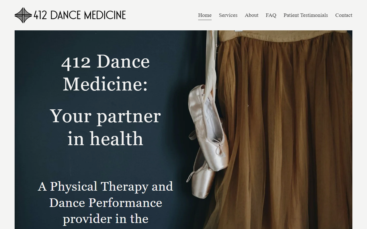 412dancemedicine.com screenshot