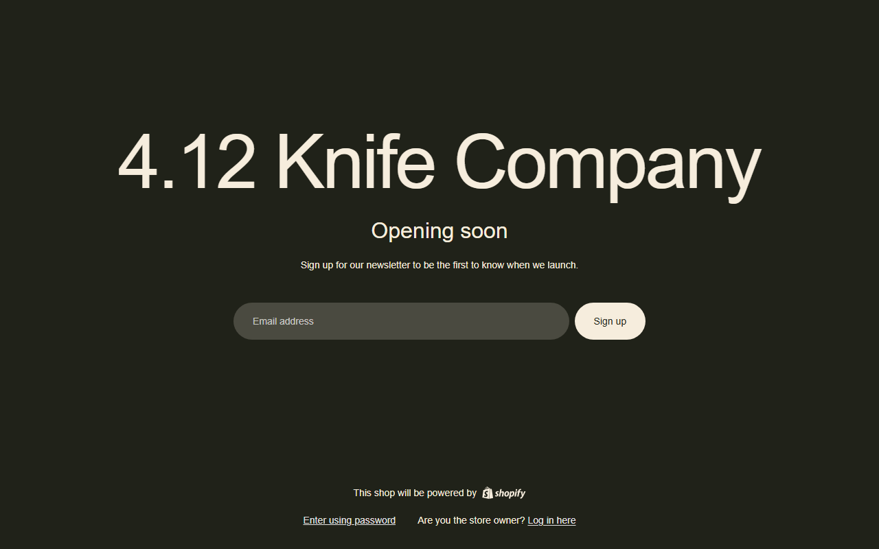 412knifecompany.com screenshot