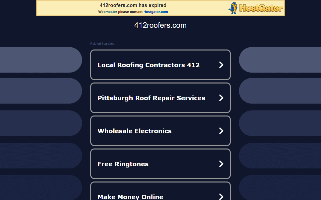 412roofers.com screenshot