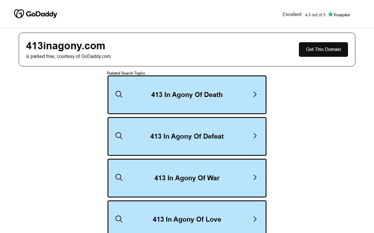 413inagony.com screenshot