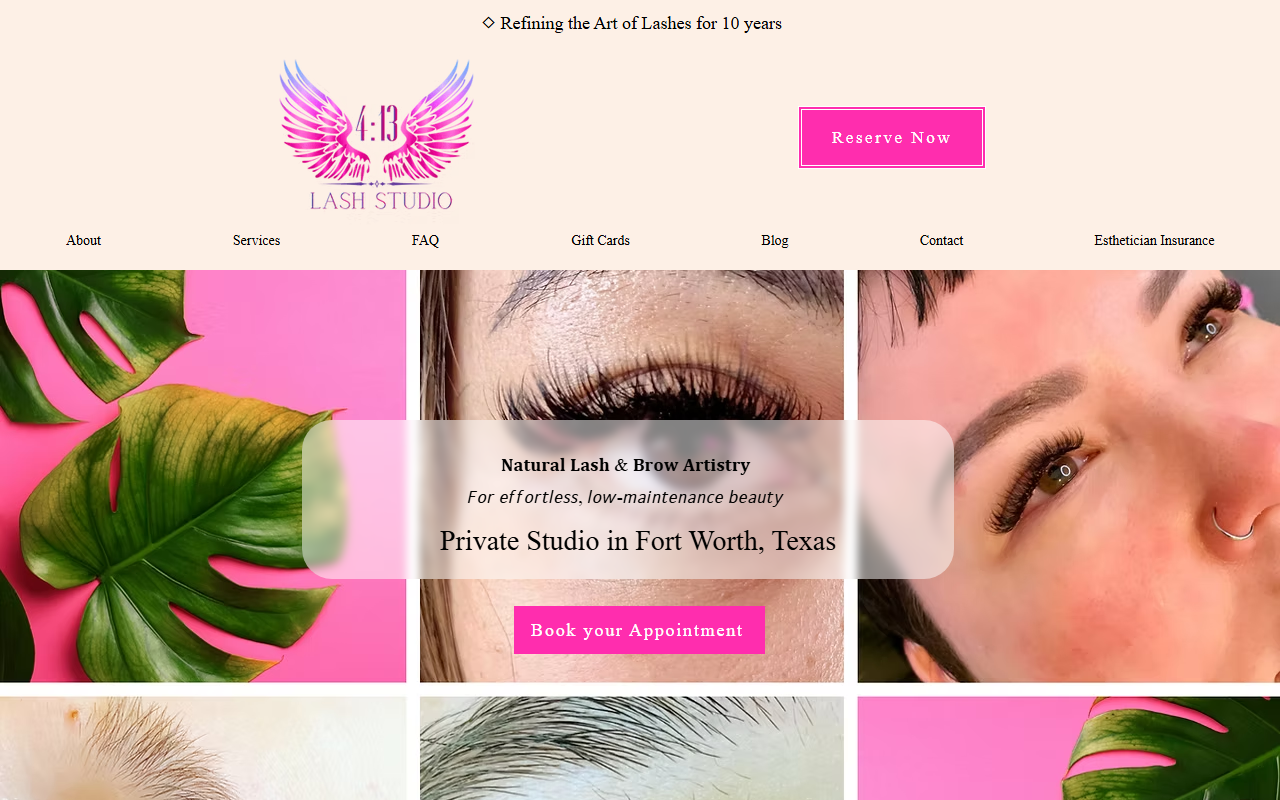 413lashstudio.com screenshot