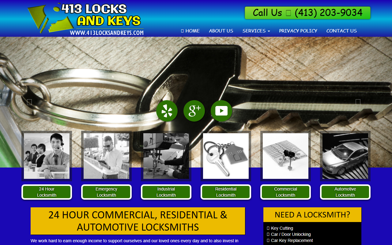 413locksandkeys.com screenshot