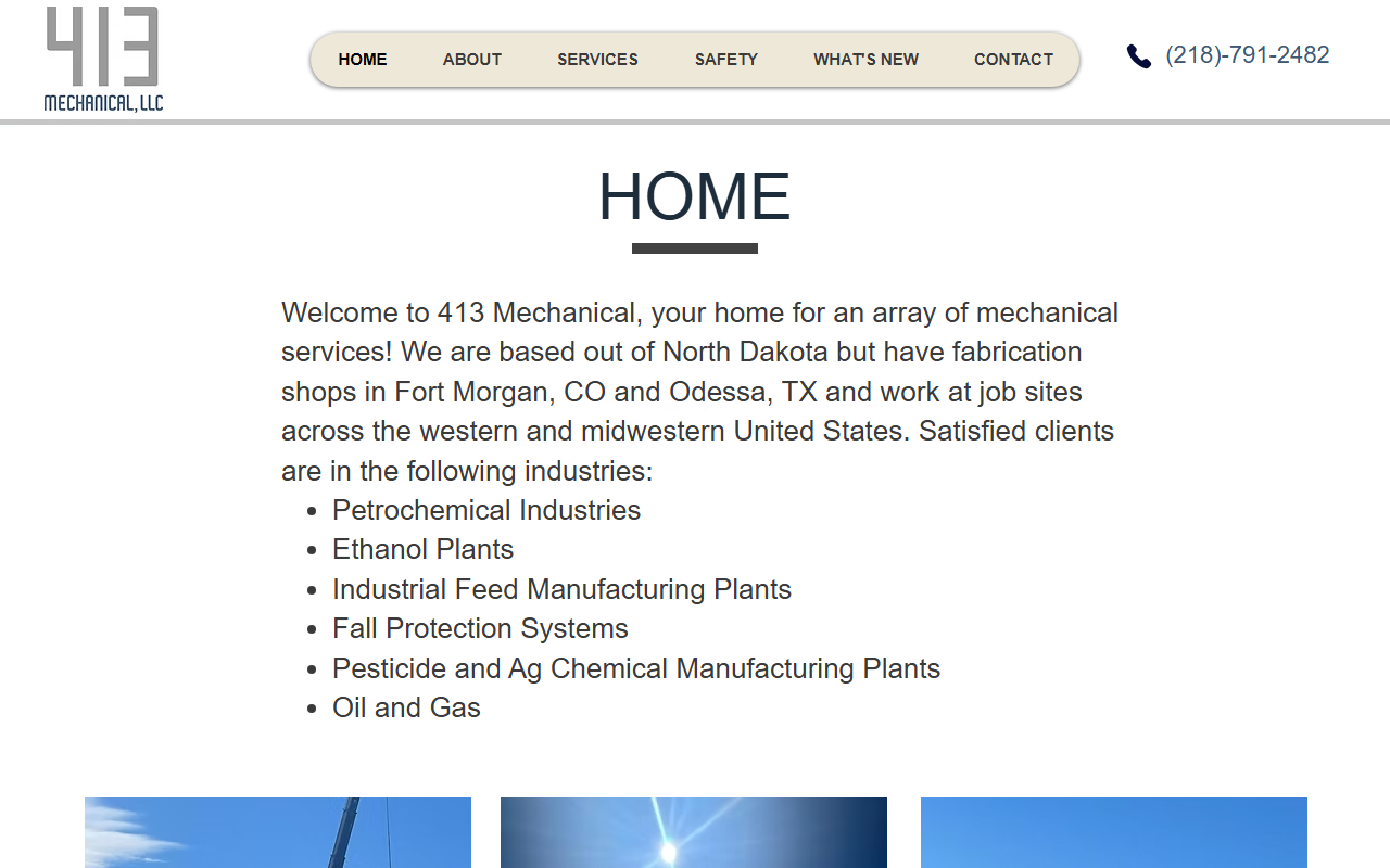 413mechanical.com screenshot