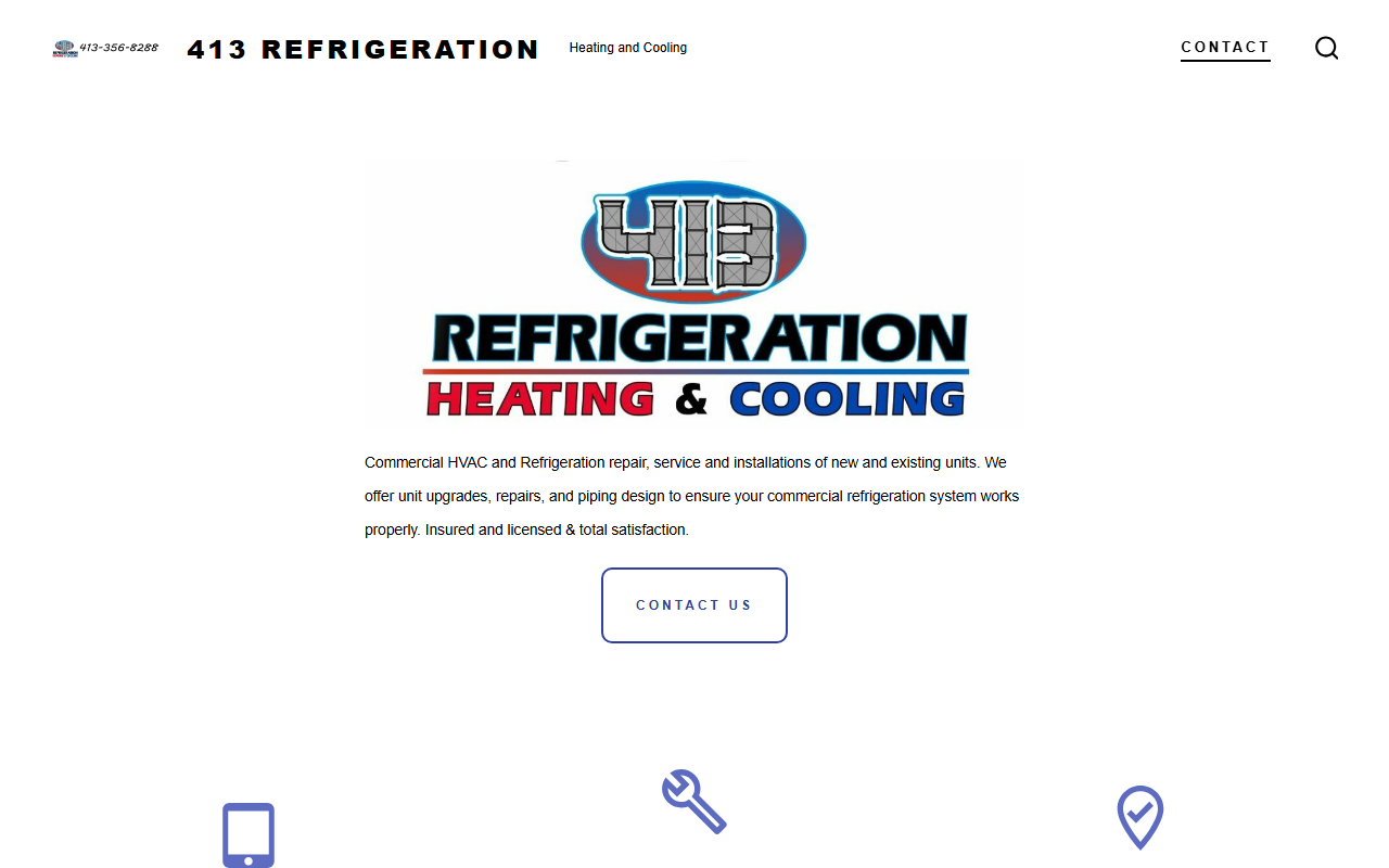 413refrigeration.com screenshot