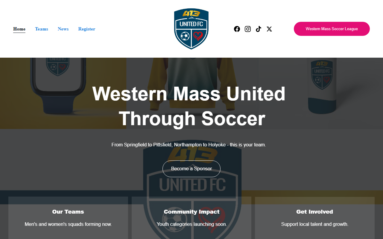 413unitedfc.com screenshot