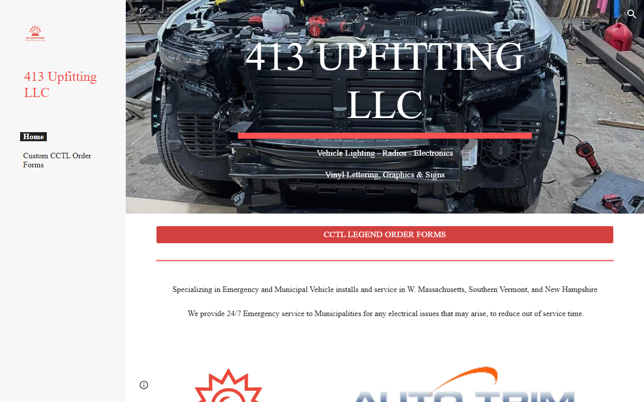 413upfitting.com screenshot