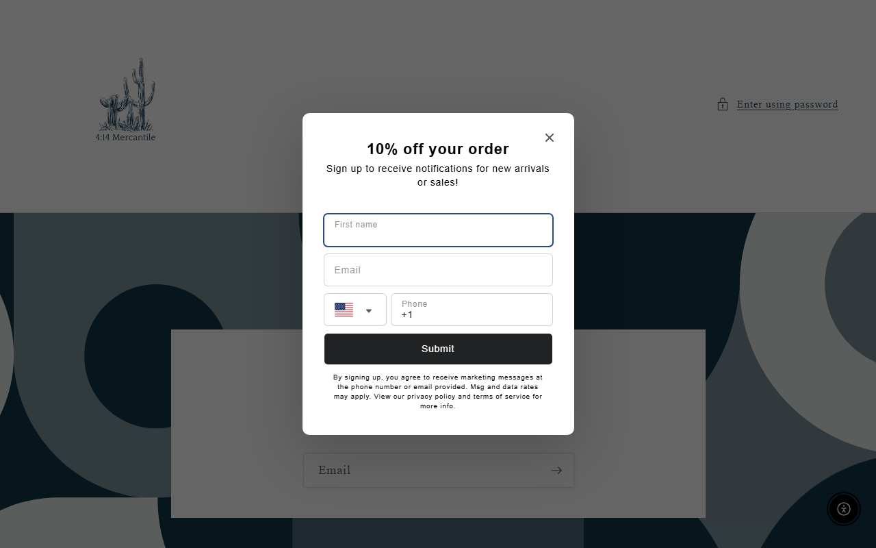 414mercantile.com screenshot