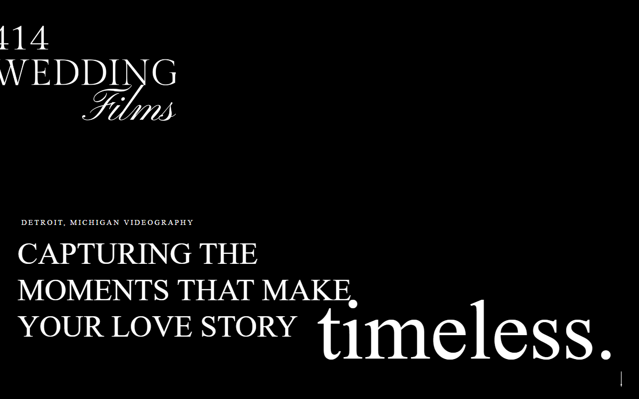 414weddingfilms.com screenshot