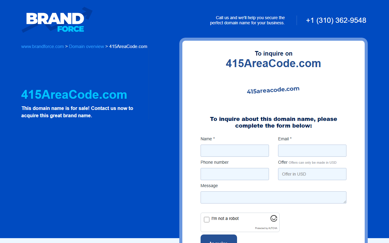 415areacode.com screenshot