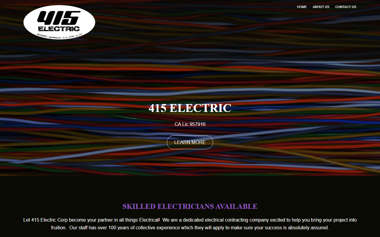 415electric.com screenshot