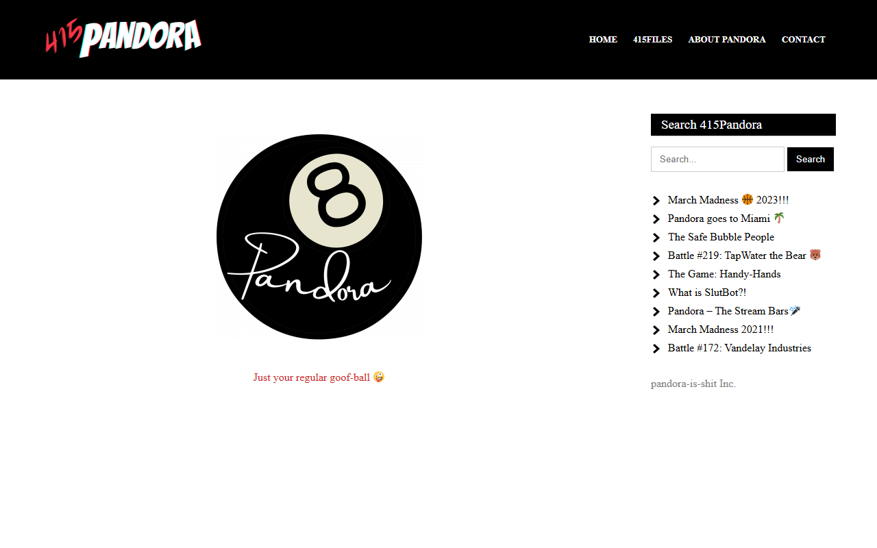 415pandora.com screenshot