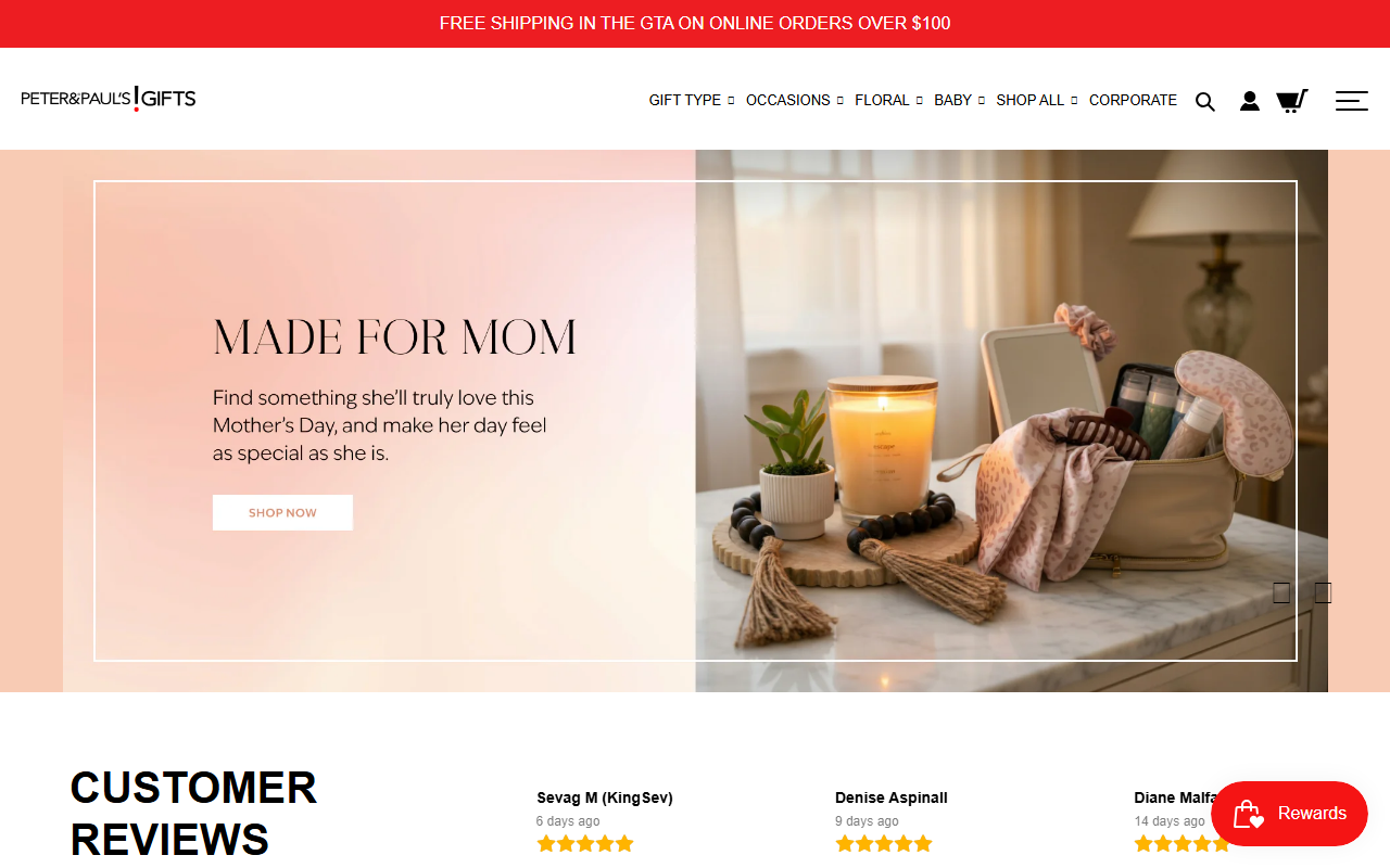 416baskets.com screenshot