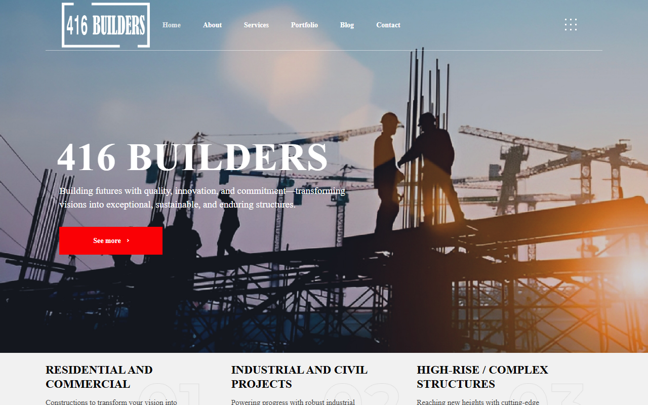 416builders.com screenshot