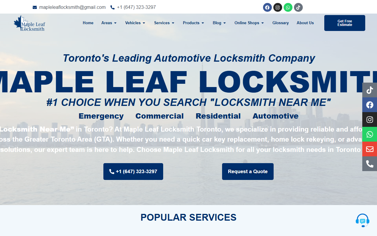 416carkeys.com screenshot