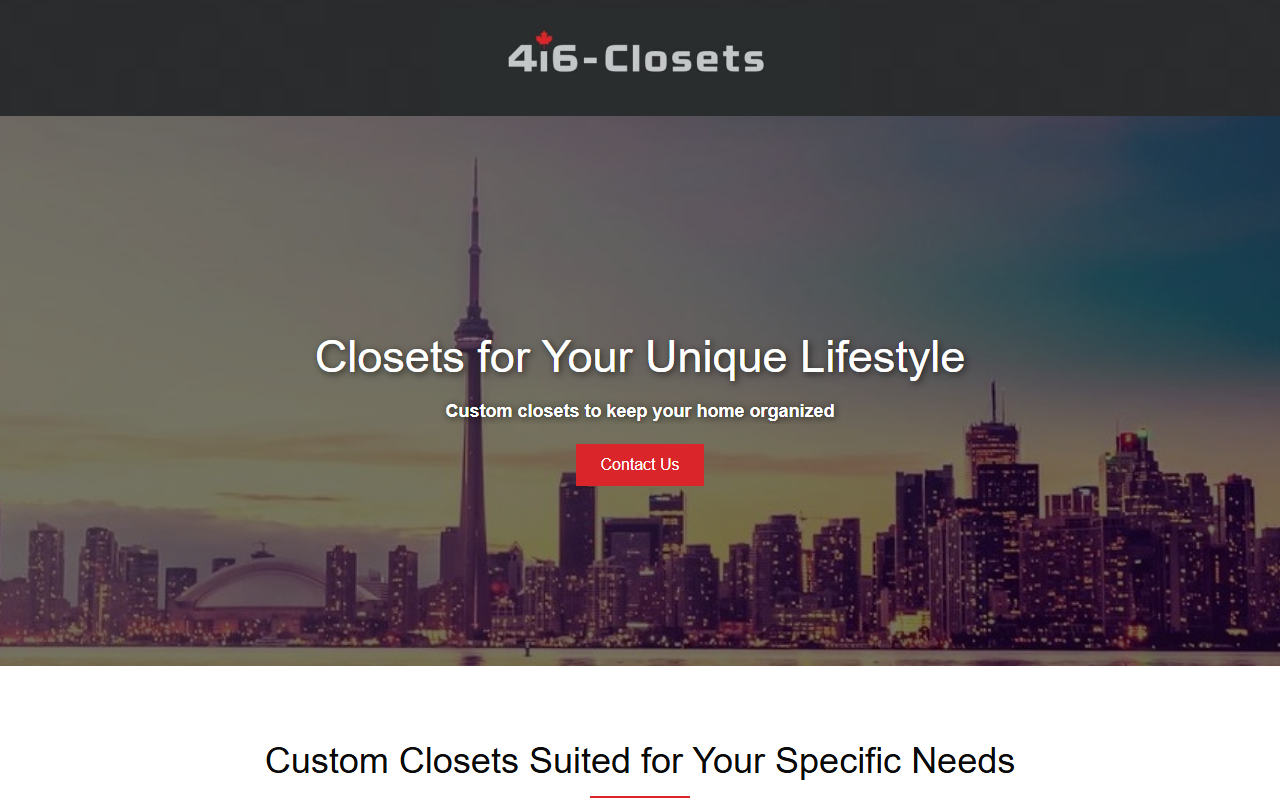 416closets.com screenshot
