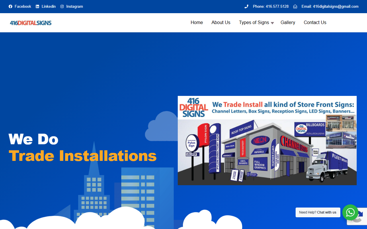 416digitalsigns.com screenshot