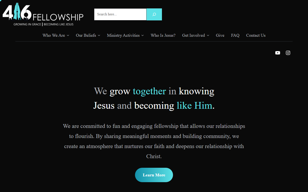416fellowship.com screenshot